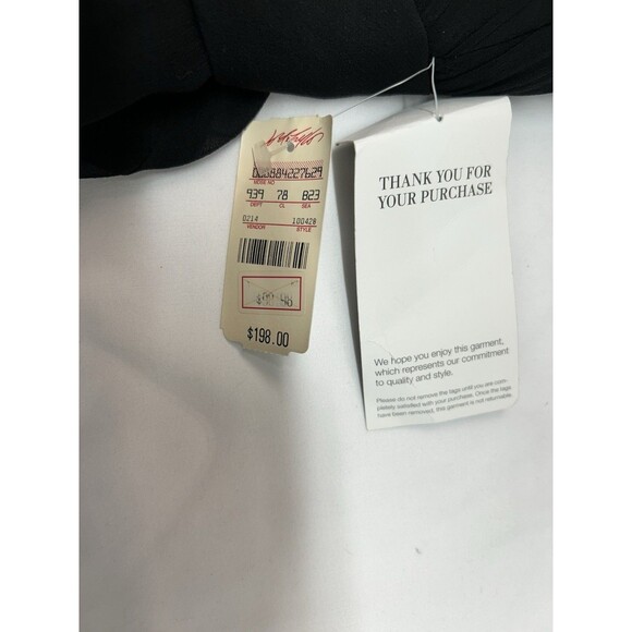 Anne Klein 100% Silk Black Women's Size 10 Sleeveless Dress Sparkle Straps Party - Picture 12 of 16